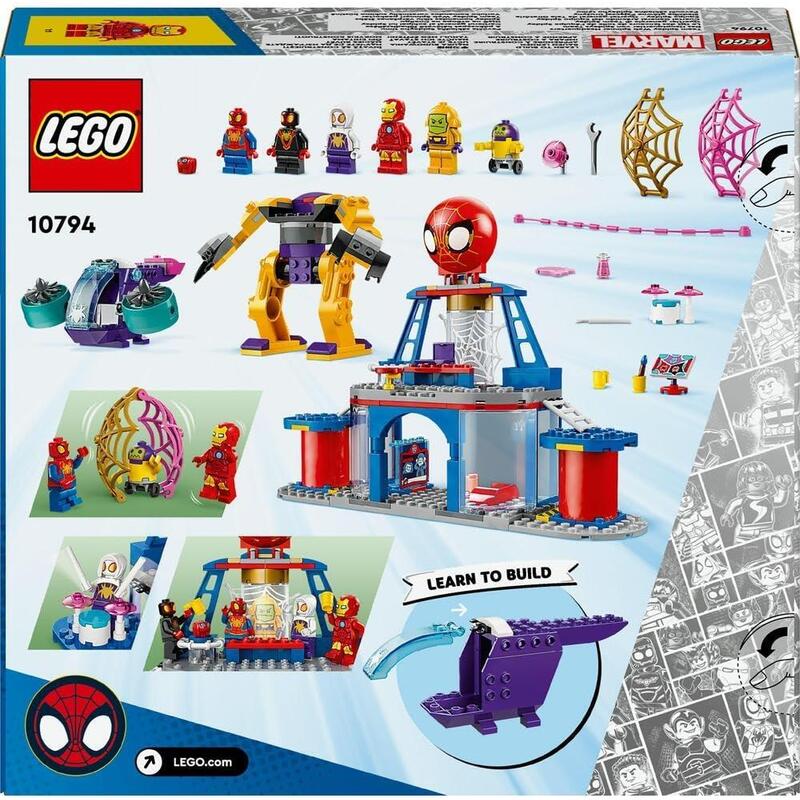 Lego 10794 marvel spidey y su superequipo cuartel general arácnido del equipo spidey