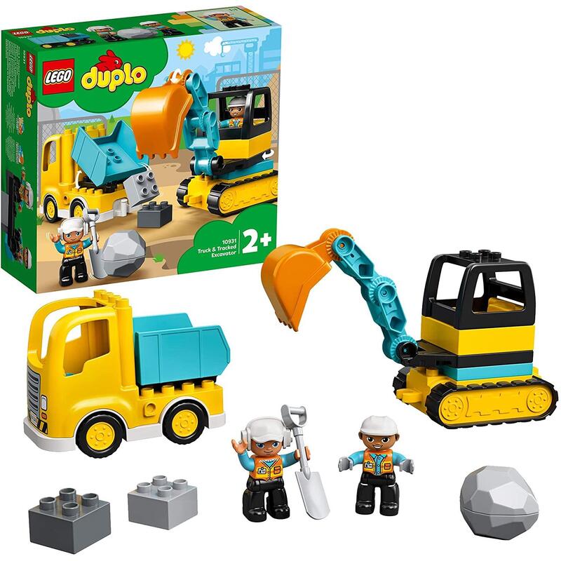 Lego 10931 town duplo construction camiÓn y excavadora con orugas vehÍculo de construcciÓn