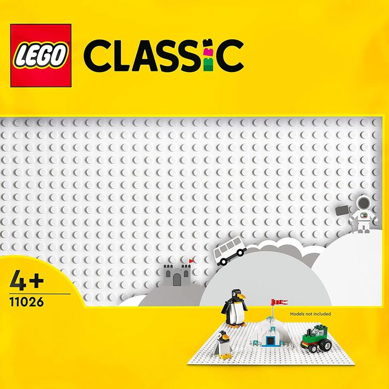 Lego 11026 classic base blanca