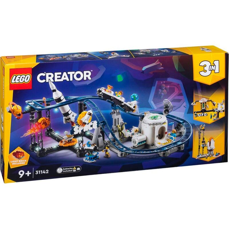 Lego 31142 creator 3-in-1 weltraum-achterbahn, juguete de construcciÓn 31142