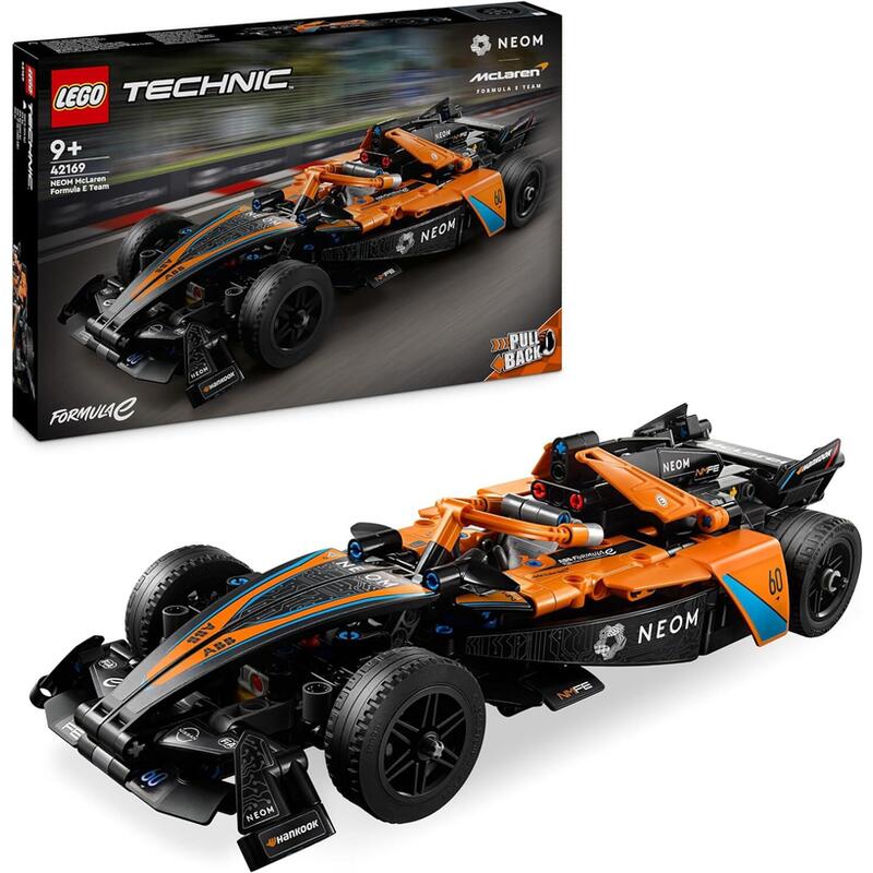 Lego 42169 technic neom mclaren formula e race car maqueta de coche de carreras