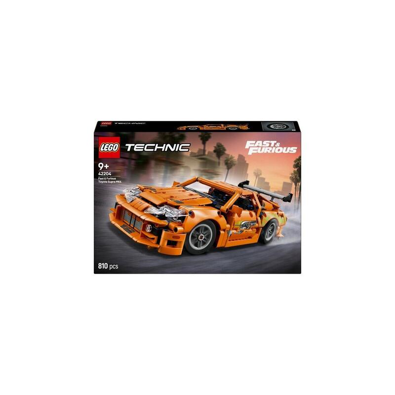 Lego 42204 technic rÁpido y furioso toyota supra mk4, juguete de construcciÓn   42204