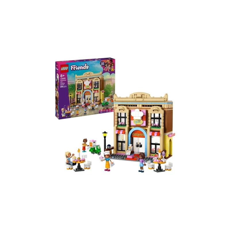 Lego 42655 friends juguete de construcciÓn de restaurante y escuela de cocina   42655