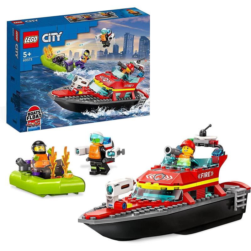 Lego 60373 city barco de bomberos