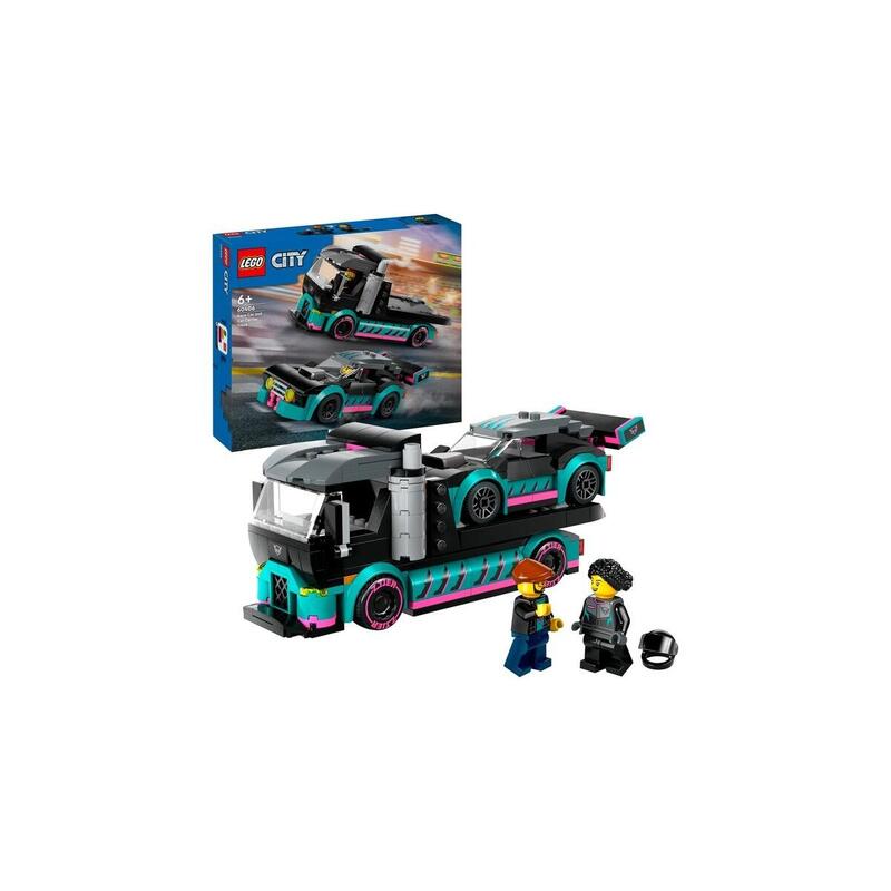 Lego 60406 city car transporter con coche de carreras