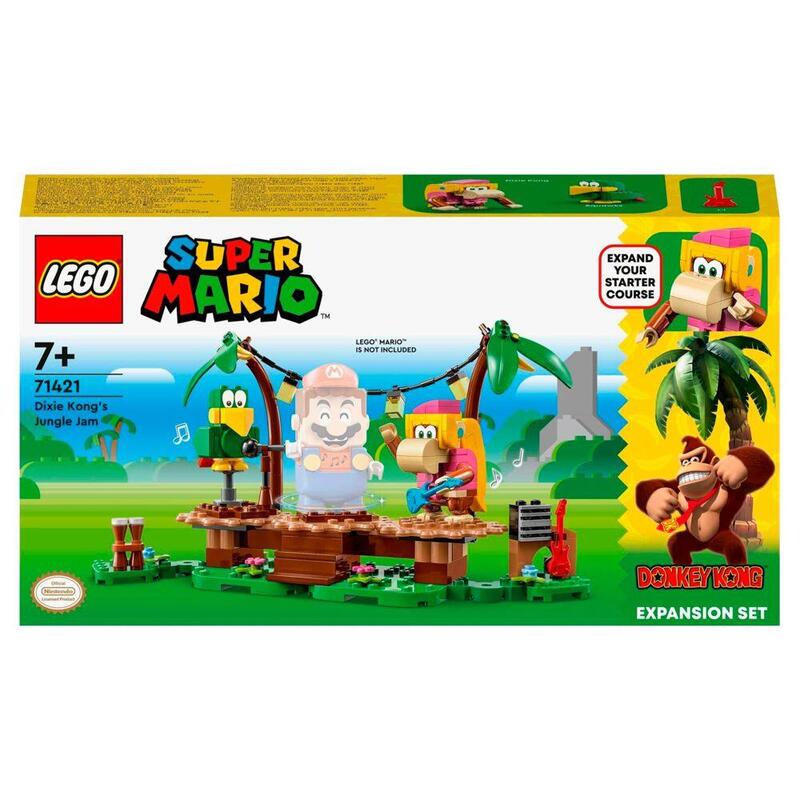 Lego 71421 super mario set de expansión: jaleo en la jungla con dixie kong