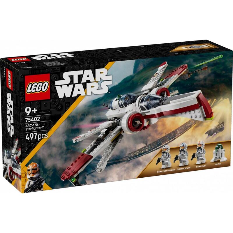 Lego 75402 star wars arc-170 starfighter, juguete de construcciÓn   75402