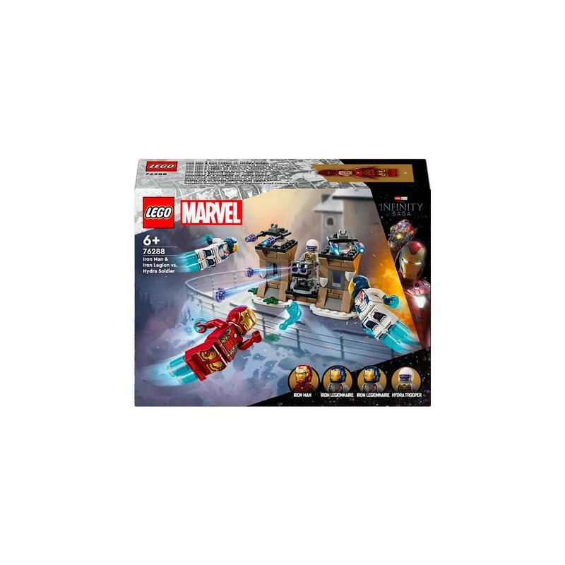 Lego 76288 marvel super heroes iron man y iron legion vs. hydra soldado juguete de construcciÓn 76288
