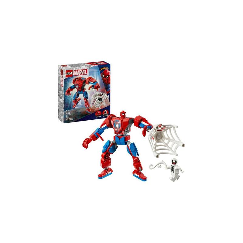 Lego 76308 marvel super heroes spider-man mech vs anti-venom, juguete de construcciÓn   76308