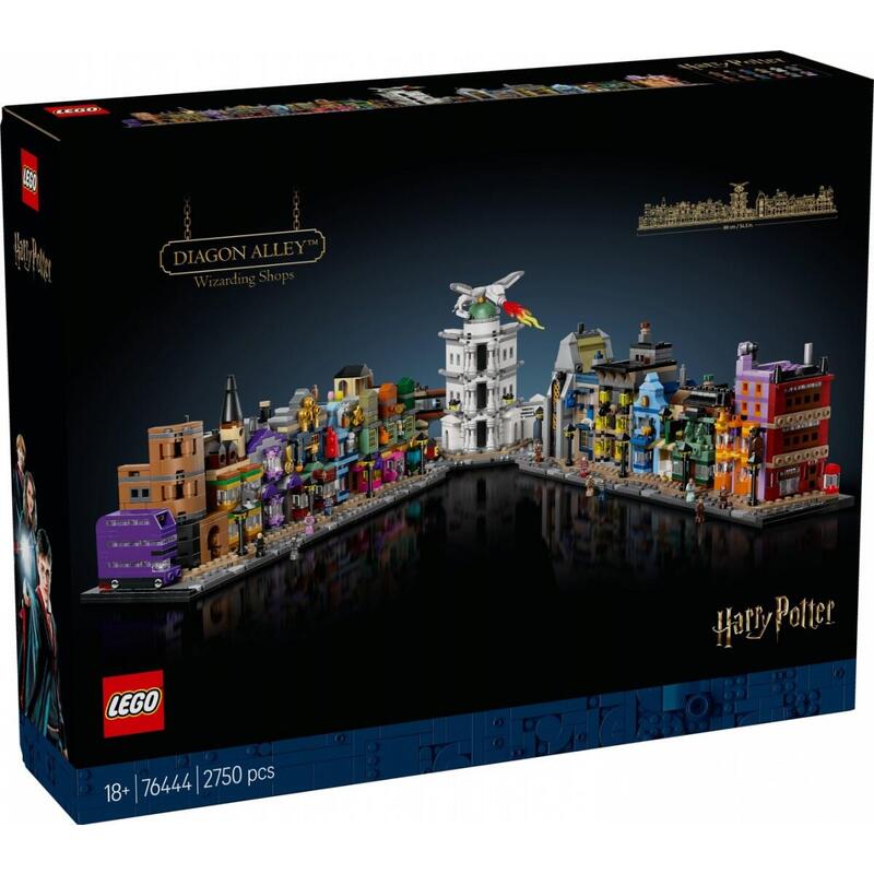 Lego 76444 harry potter las tiendas mÁgicas del callejÓn diagon, juguete de construcciÓn   76444