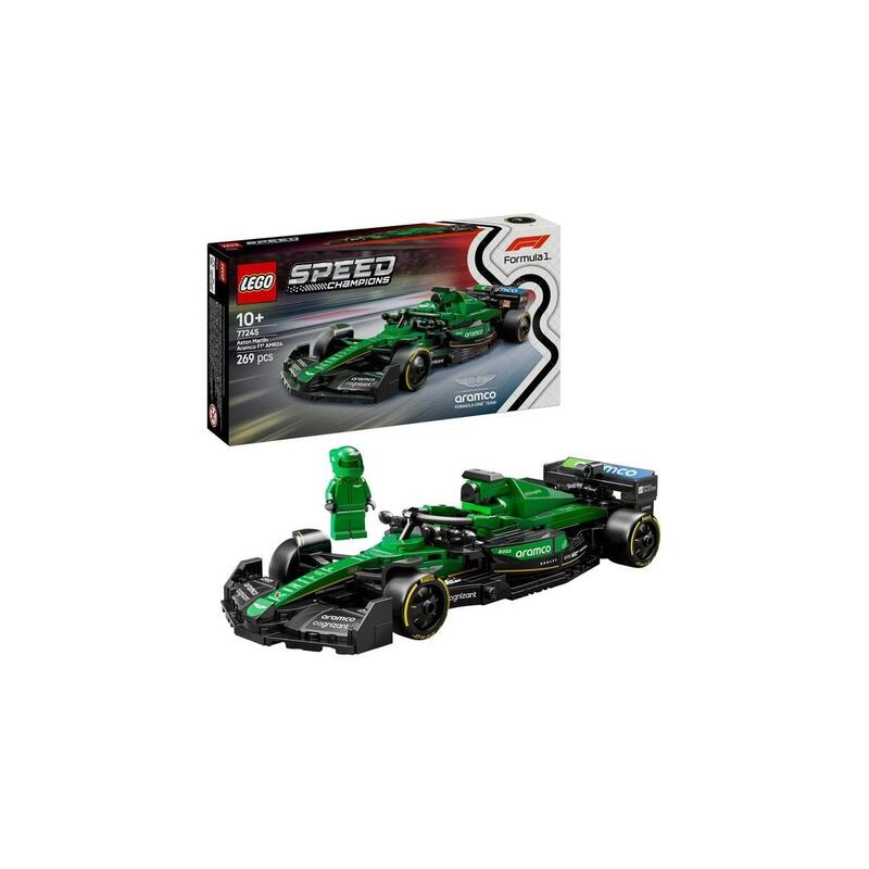 Lego 77245 speed ??champions aston martin aramco f1 amr24 coche de carreras juguete de construcciÓn   77245