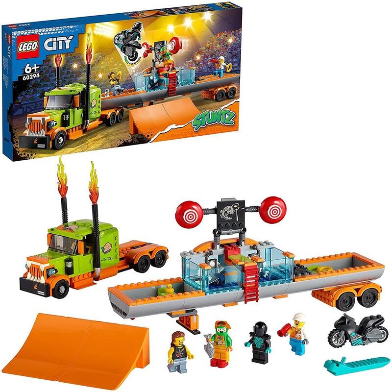 Lego city 60294 espectculo acrobtico camin