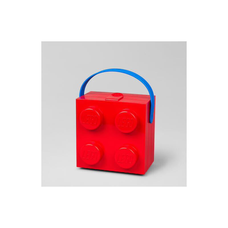 Lego classic lunch box 4 z raczka czerwony