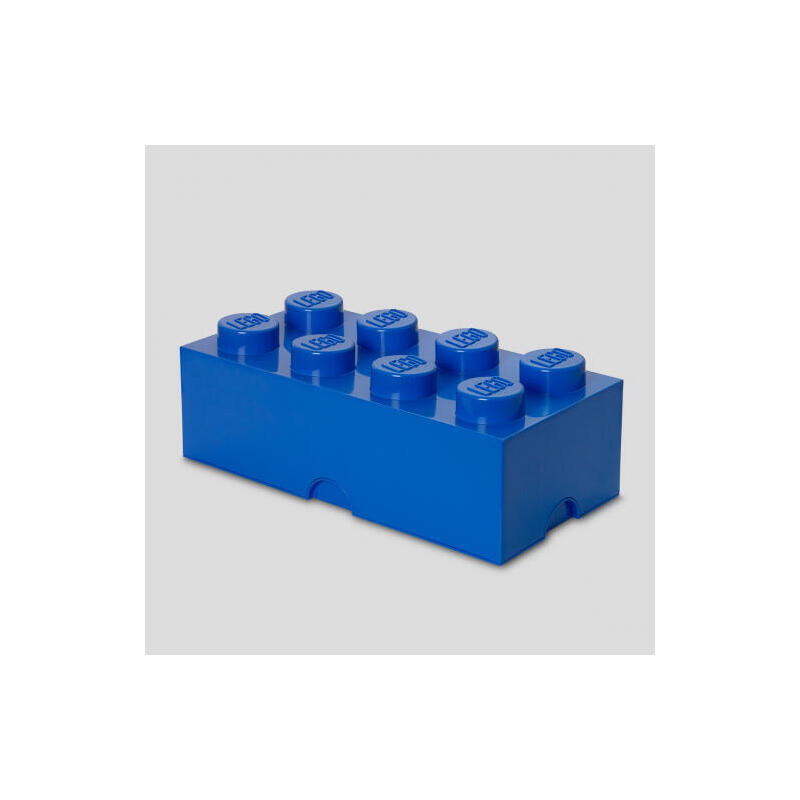 Lego storage brick 8 azul, caja de almacenamiento azul