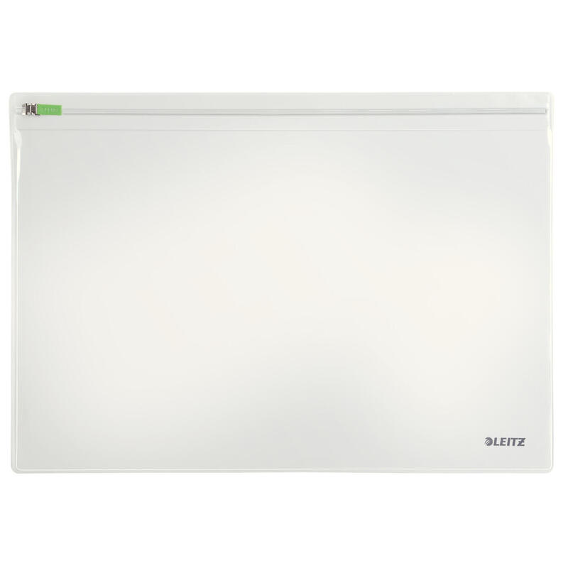 Leitz traveller pack de 2 fundas multiusos transparentes – tamaÑo 230x1x330mm – cierre de cremallera