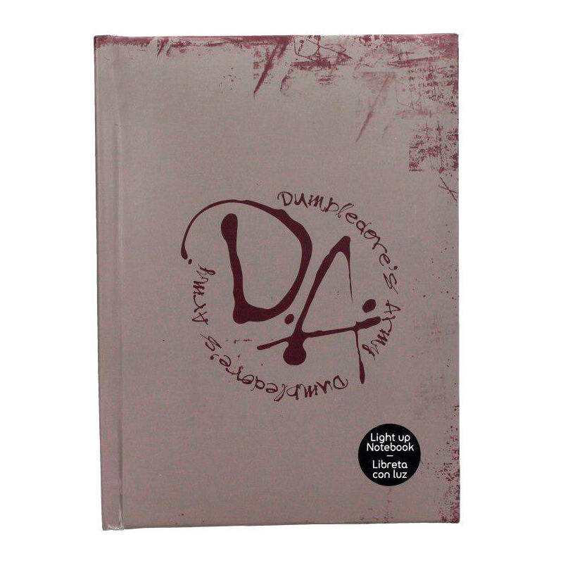 Libreta ejercito de dumbledore harry potter con luz