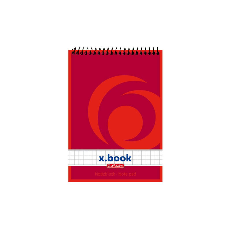 Libreta espiral herlitz a6 50 hojas cuadros