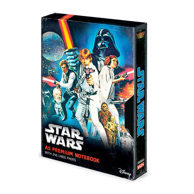 Libreta premium a5 star wars a new hope vhs