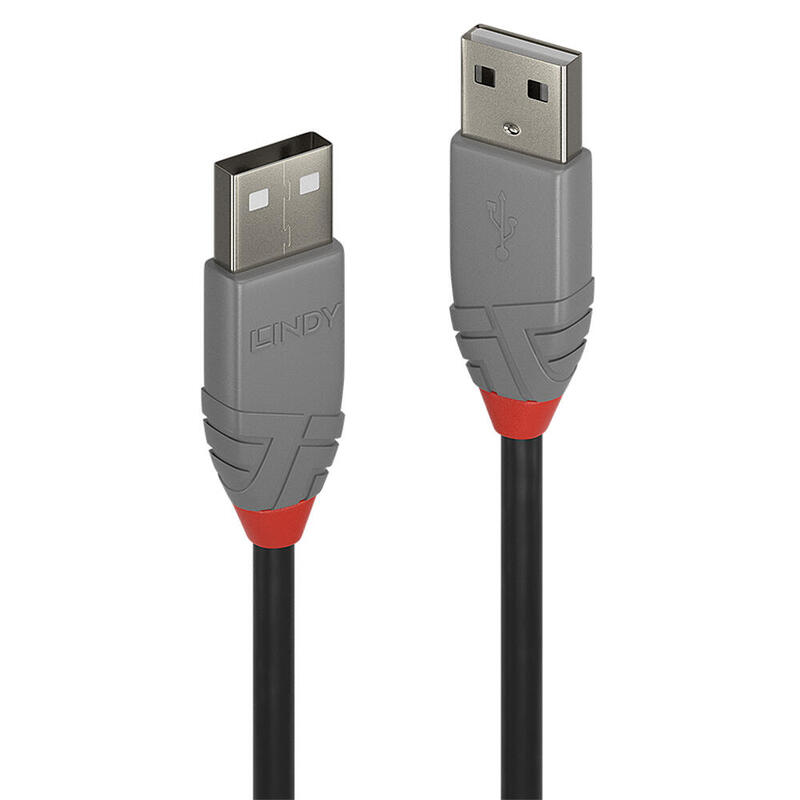 Lindy 36694 cable usb 3 m usb 2.0 usb a negro, gris