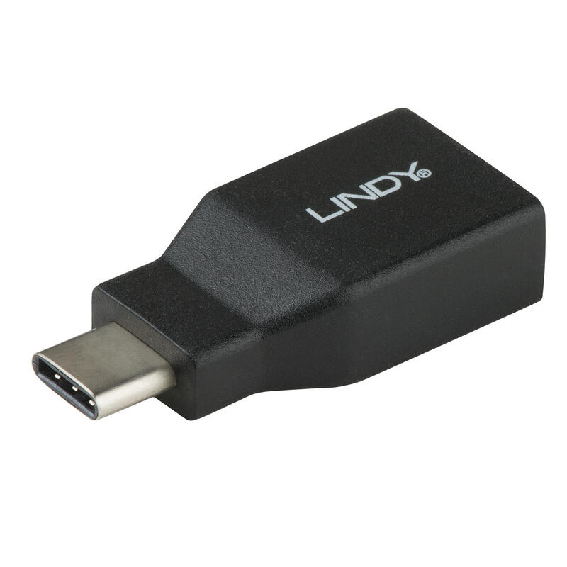 Lindy 41899 cambiador de género para cable usb 3.1-c usb 3.1-a negro