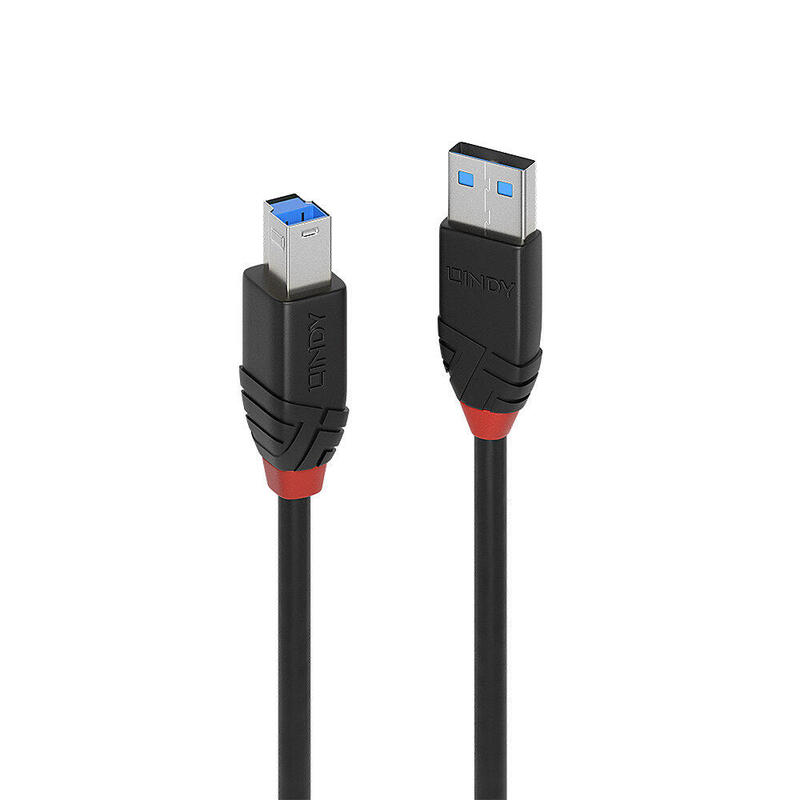 Lindy 43227 cable usb 10 m 3.2 gen 1 (3.1 gen 1) usb a usb b negro