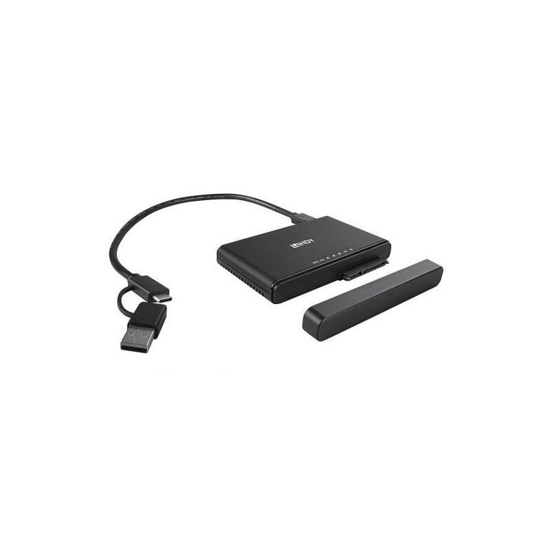 Lindy 43359 base de conexión para disco duro usb 3.2 gen 2 (3.1 gen 2) type-c negro
