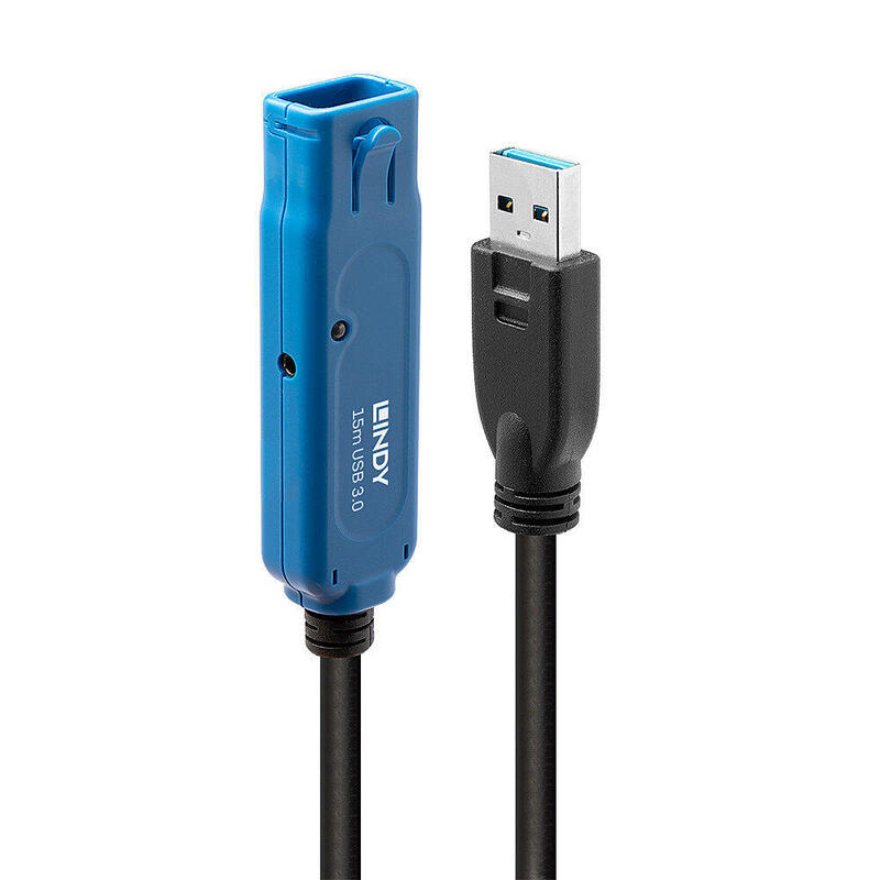Lindy extensiÓn activa usb 3.0 tipo a/a pro m/f 15m