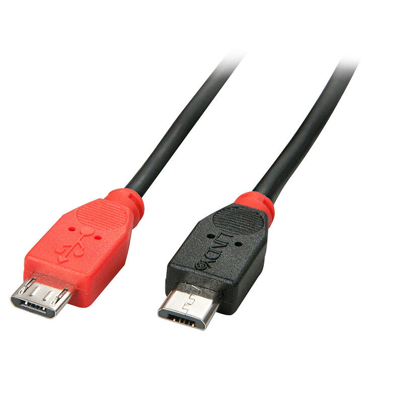 Lindy usb 2.0 cable typ micro-b/micro-b m/m otg 0.5m