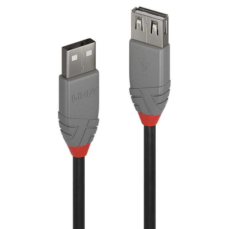 Lindy usb 2.0 verlÄngerung typ a/a anthra line m/f 2m