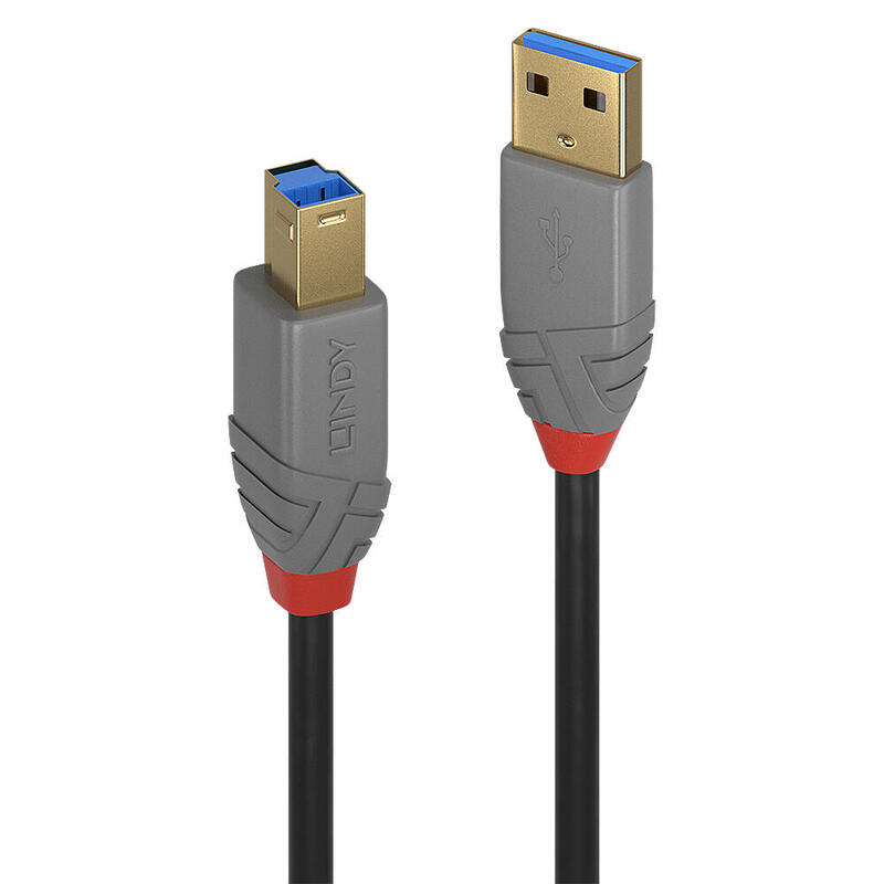 Lindy usb 3.0 cable typ a/b anthra line m/m 0.5m