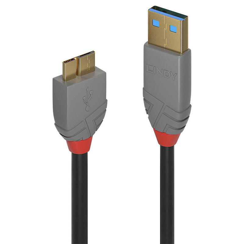 Lindy usb 3.0 cable typ a/micro-b anthra line m/m 3m