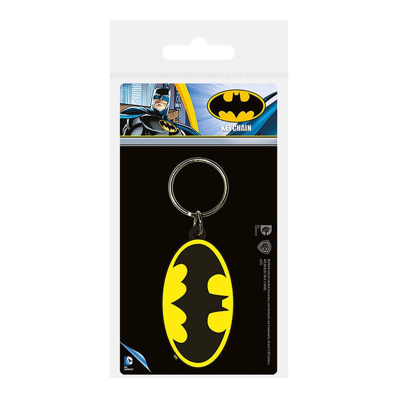 Llavero dc – rubber batman logo