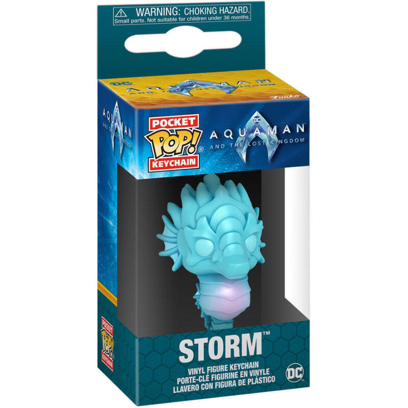 Llavero pocket pop dc comics aquaman y el reino perdido storm