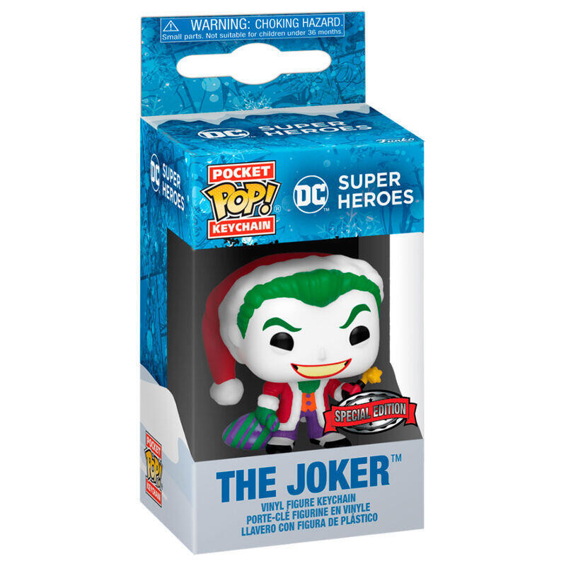 Llavero pocket pop dc comics holiday the joker exlusive