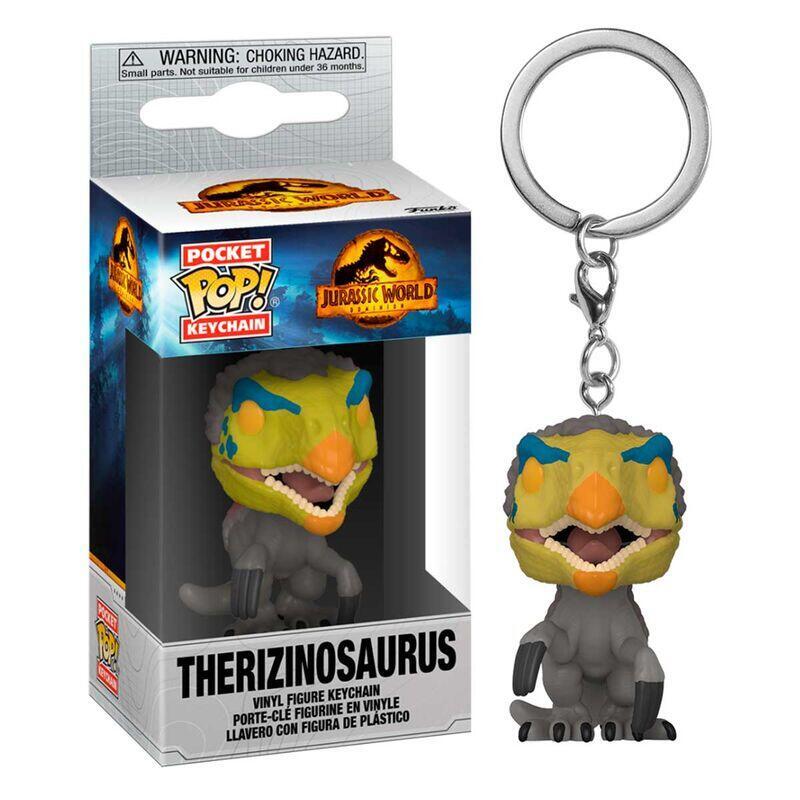 Llavero pocket pop jurassic world 3 therizinosaurus