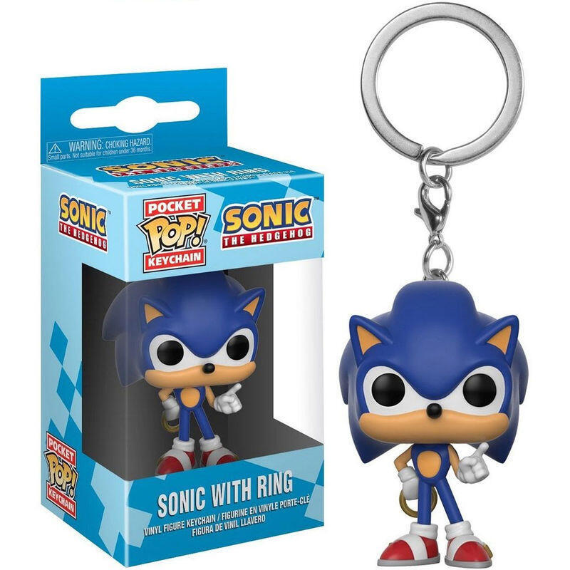 Llavero pop sonic with ring