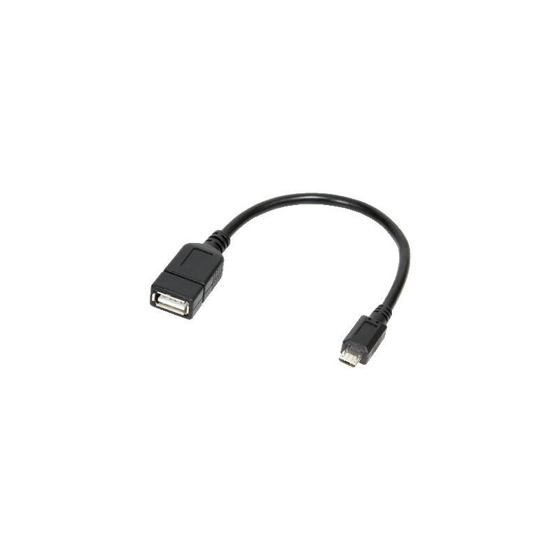 Logilink cable usb 2.0 otg micro usb 0.20m negro aa0035