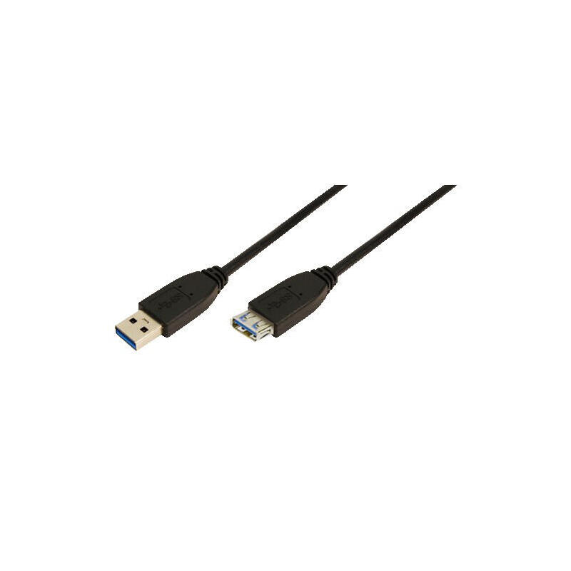 Logilink cable usb 3.0 extension m / h 1m negro