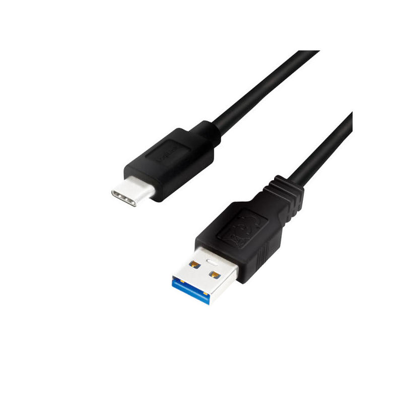Logilink cu0170 – cable usb 3.2 gen1x1, usb-a macho a usb-c macho, negro, 2m