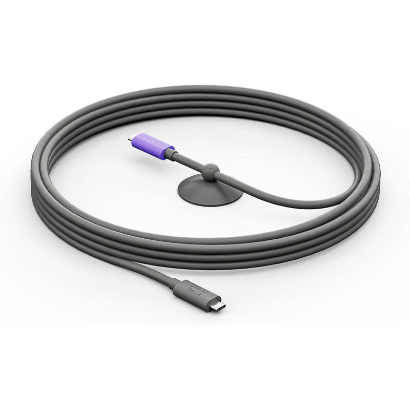 Logitech cable usb 24 pin usb-c (m) a 24 pin usb-c (m) usb 3.1 gen 2 5 m para meetup 2