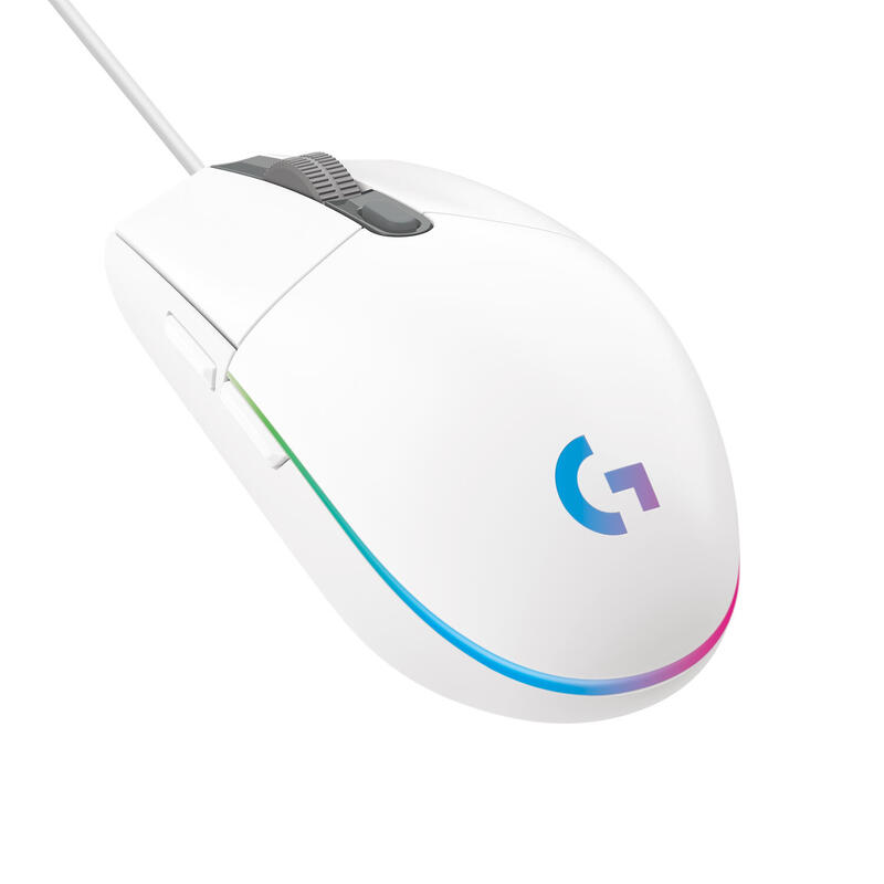Logitech g g203 lightsync ratÓn gaming blanco 8000 dpi usb 910-005797