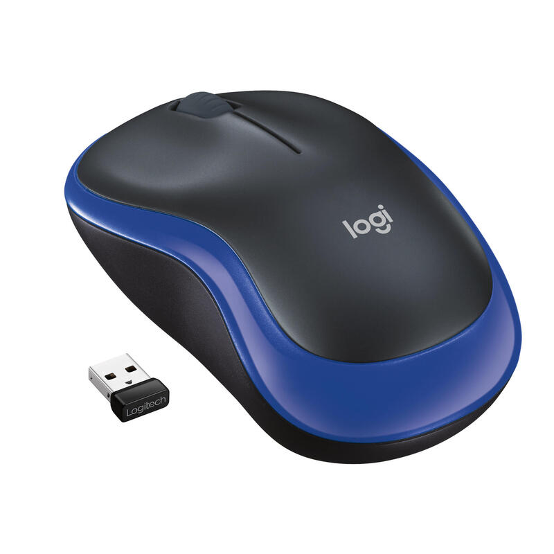 Logitech m185 ratÓn Óptico inalÁmbrico azul 910-002236