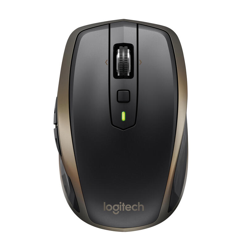 Logitech mx anywhere 2, mano derecha, laser, rf inalÁmbrica + bluetooth, 1000 dpi, negro