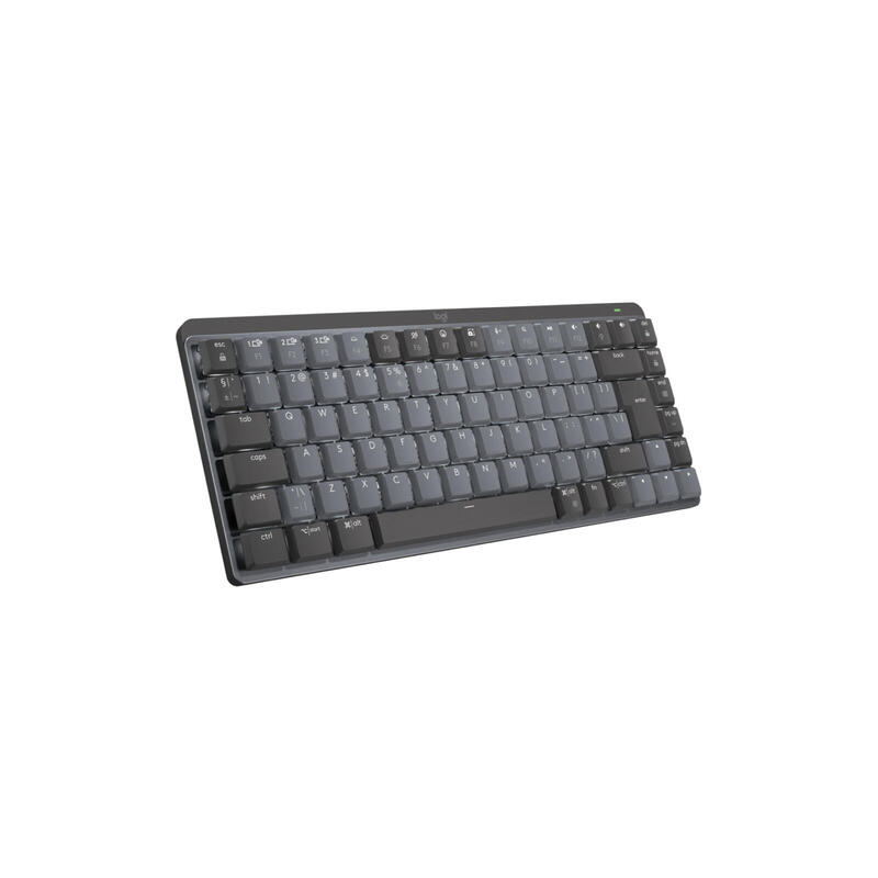 Logitech mx mini mechanical teclado rf wireless + bluetooth qwerty internacional de ee.uu. grafito, gris