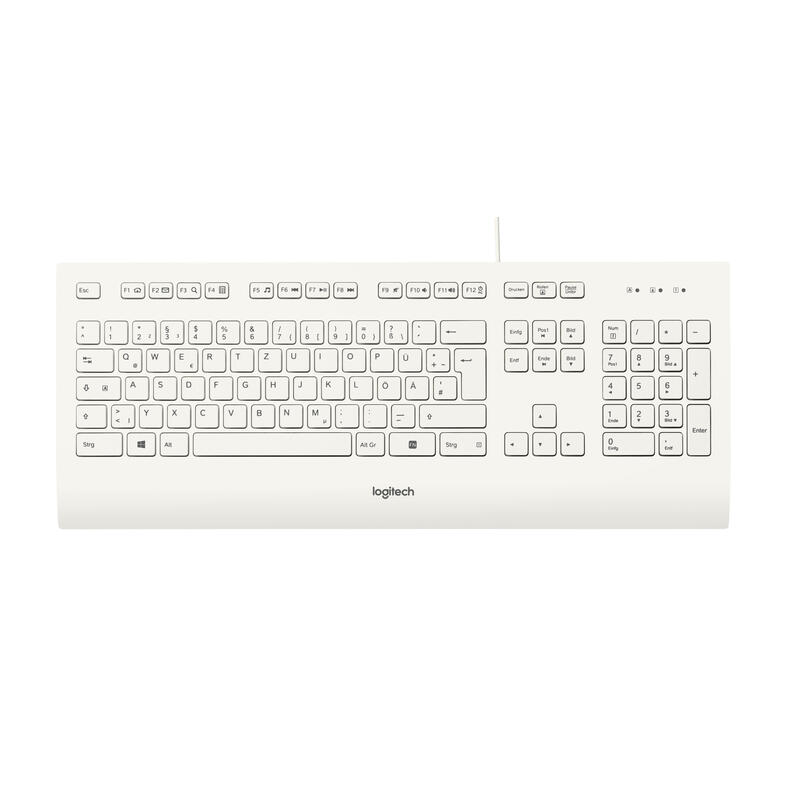 Logitech teclado k280e qwertz (aleman) usb blanco 920-008319