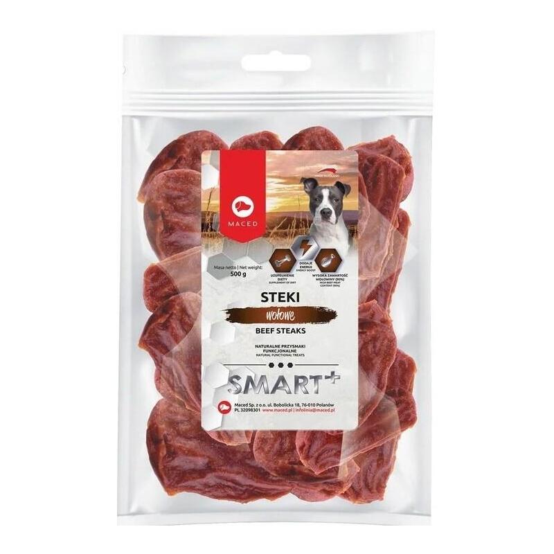 Maced beef steaks – golosina para perros –  500g