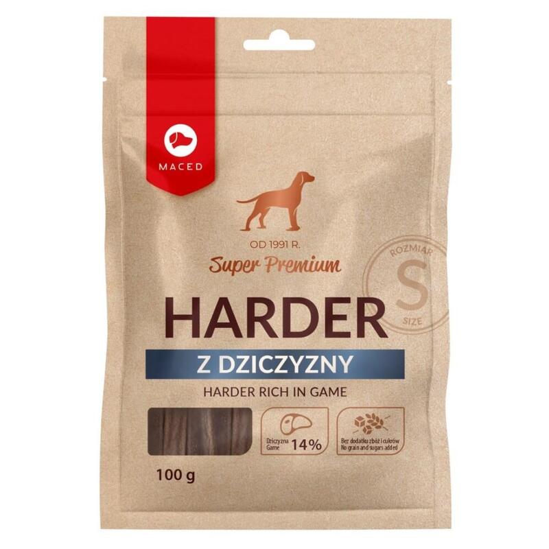Maced harder rich in game s – masticable para perros – 100g
