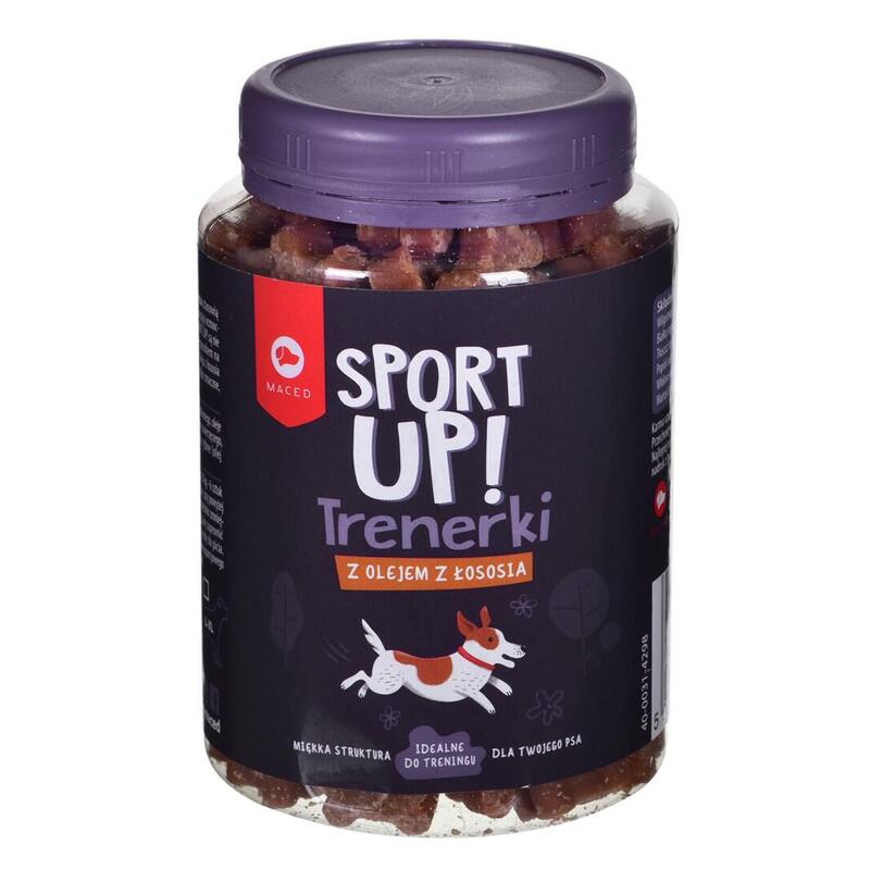 Maced sport up! salmon oil – golosina para perros – 300g