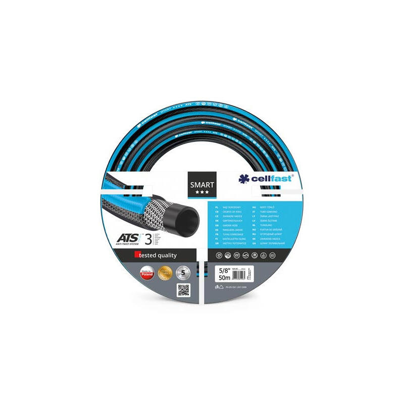 Manguera de riego smart ats de 15 mm x 50 m cellfast