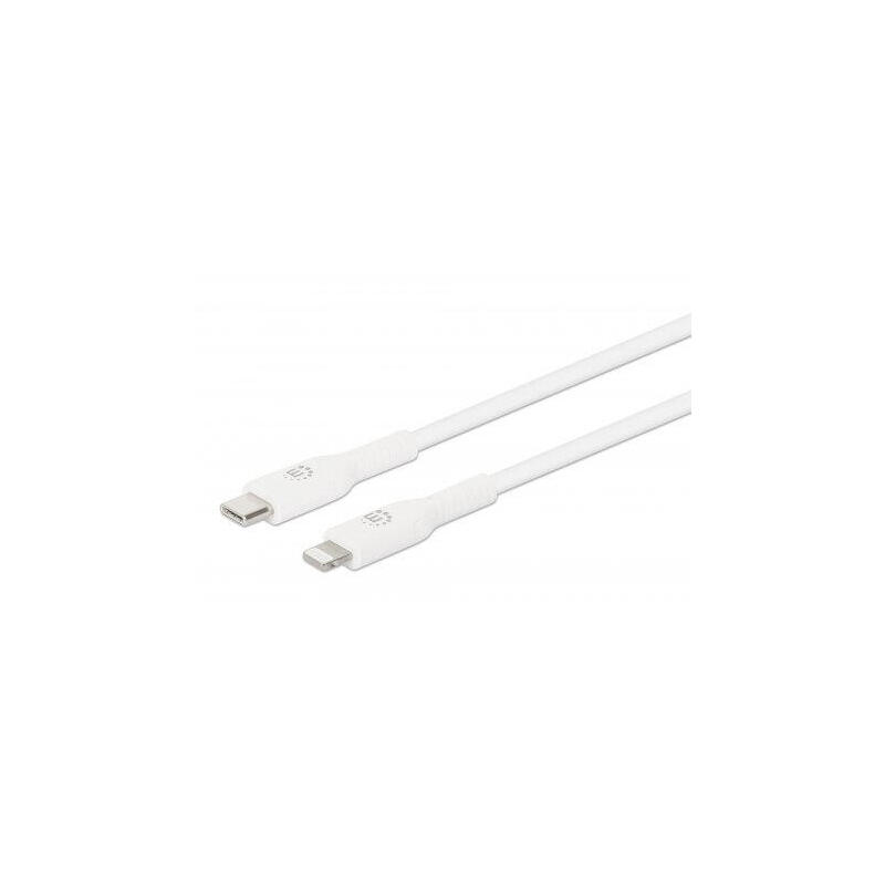 Manhattan cable usb-c auf lightning 1m blanco
